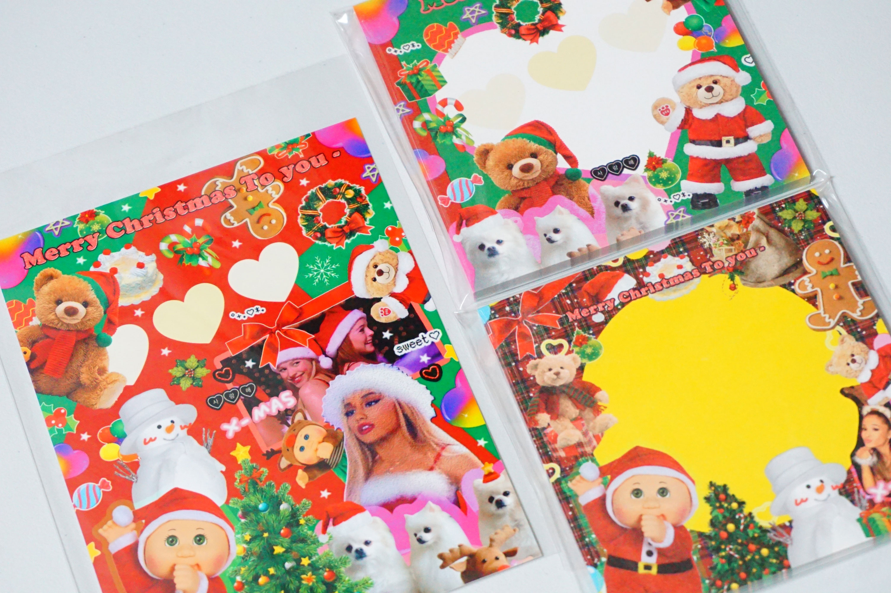 【韓国】MANETメモ【個人作家】海外メモ バラ売り クリスマス 完売品 レア KISTCH Merry Christmas To you ポストカードなど全3種類 クリスマス